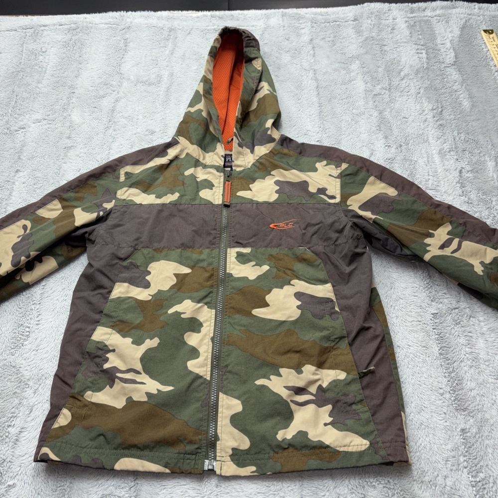 The Children's Place Camouflage Military hunting hood Boy /Jacket- Medium -(7-8)